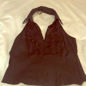BCBG MaxAzria black halter top